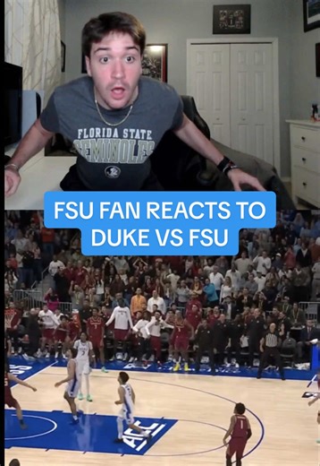 FSU Fan Reacts to Duke vs FSU Game Winner