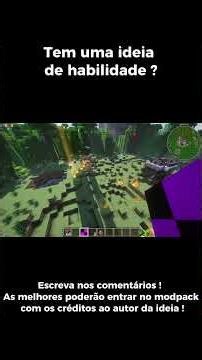 Testando novas habilidades que criei, para a versão 1.3 do meu modpack. #minecraft #minecraftmods