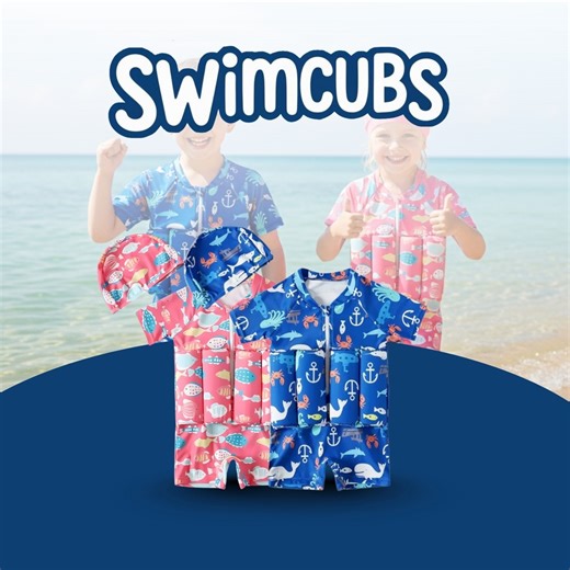 Make water time their happy time with SwimCubs™. ✔️ Easy to wear, easy to love ✔️ Boosts water confidence naturally ✔️ Adjustable float support that grows with them Give them the gift of courage — shop now!  | SwimCubs | Facebook