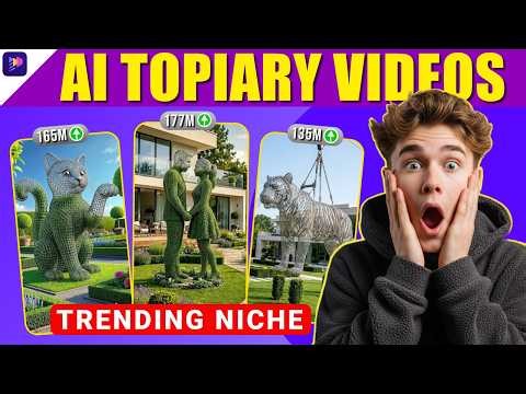 How I Make Viral Topiary Videos With AI (100M+ Views Niche)