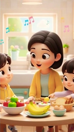 Healthy Eating Lesson for Kids | Cute 3D Cartoon Story #healthyforkids #education