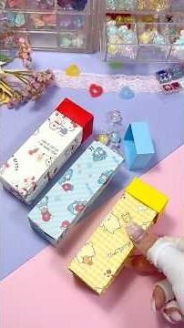 フタ付きが便利すぎ💓細長い箱の作り方！#origami #box #かわいい #折り紙 #収納