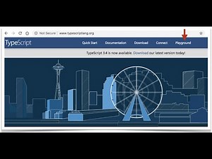 TypeScript Quickly. Lesson 2: Compiling the first program in the Playground.