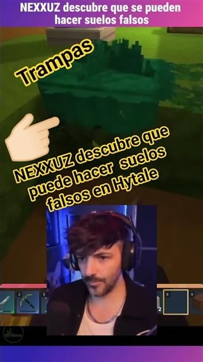 NEXXUZ DESCUBRE LOS SUELOS FALSOS EN HYTALE 🤣 🤣 un clasico #arkeanos #nexxuz #nexxuzhd