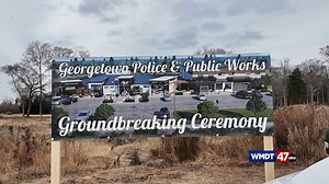 Georgetown officials broke ground Friday on a new police and public works facility - 47abc