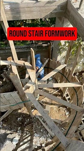 Round Staircase Formwork — Step-by-Step Installation (Perfect Curve Build)