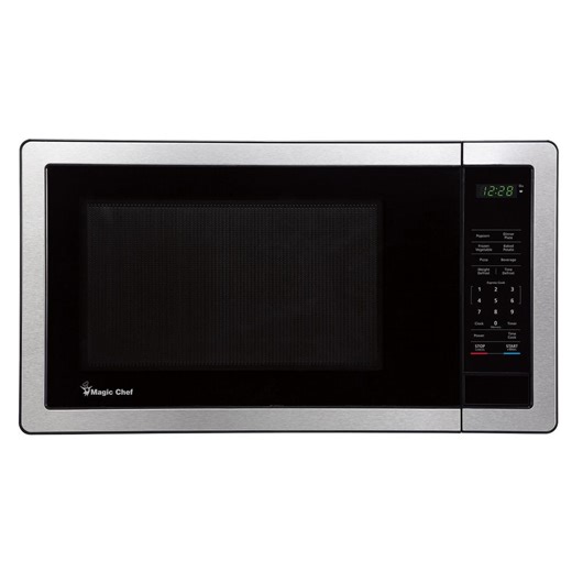 Magic Chef 1.1 cu. ft. Countertop Microwave in Stainless Steel with Digital Touch MC110MST - The Home Depot