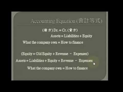 [DSE/LCCI] 初級會計 Ch 1 Accounting Equation and Concept