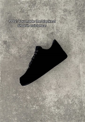 Discover the Blackest Air Force 1: Vantablack Sneakers