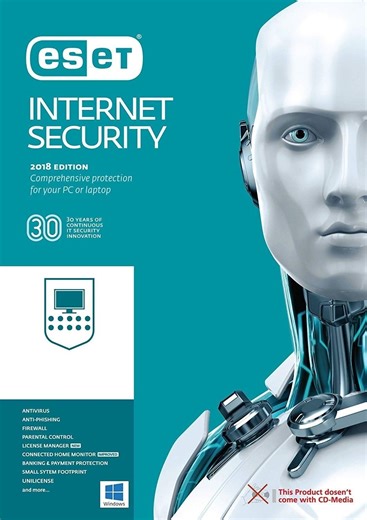 Amazon.com: ESET Internet Security 2019 | 10 Devices 2.5 Years | Download Key via Email | Registration Code- No CD : 軟體