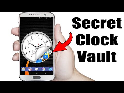 How To Hide Photos And Videos Inside A Clock | Secret Photos Videos Locker | Clock Vault App Review