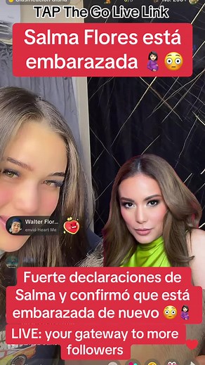 Salma Flores Announces Her Pregnancy Live