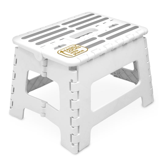 Jool Baby Click N’ Climb Locking Step Stool with Non-Slip Surface and Carry Handle, White