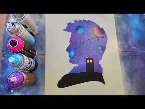10th Doctor - Doctor who spray paint art