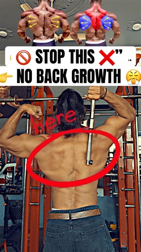 🚫STOP Training Your Back Like This ❌ (3 Moves for THICK BACK 🔥)