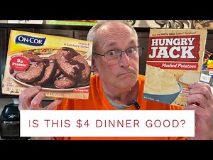 On-Cor Salisbury Steak! Is It Worth $4? Plus How To Make The Easiest Mashed Potatoes