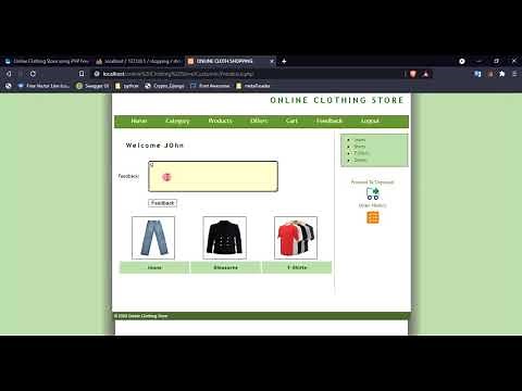 Online Clothing Store in PHP Demo
