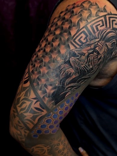 Cover Up Tattoo Designs with Geometric Patterns