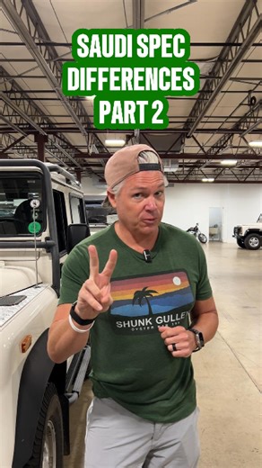 The much anticipated part two to the 1997 Saudi/Japanese specification Defender 90 differences. . Here you go… 1. Clear front marker lights 2. VIN plate attached to the brake booster rather than in the driver kit panel 3. Street tailpipes (I know this one in the video is bent) 4. Optional power windows 5. SONY stereos with different radio frequencies. . There are a few very other minor difference not listed in part one or part two. What else do you know of that wasn’t covered in the videos? . . 