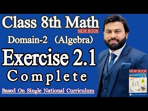 Class 8th Math New Book Exercise 2.1 Question 1,2,3,4,5,6- Exercise 2.1 Q1-Q6- Domain 2 Algebra