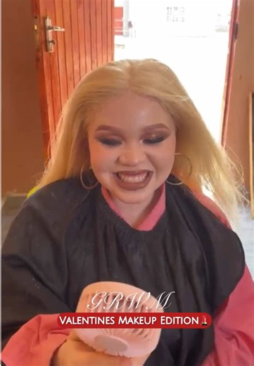 GRWM -Makeup Edition💄 ChitChat about using makeup as someone living with Albinism MUA: @Beauty By Luci 💄 #reatileyolanda #makeup #grwmmakeup #fyp #valentinesmakeup