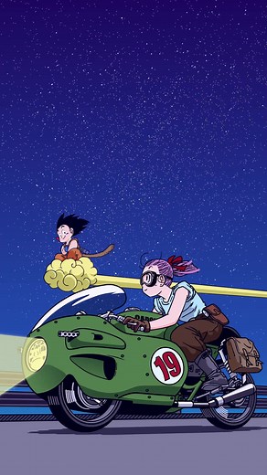 Bulma No.19 Night Version - Live Wallpaper and Fan Animation