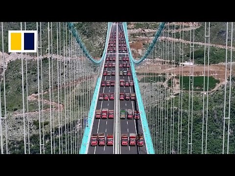 World’s tallest bridge completes load test in China