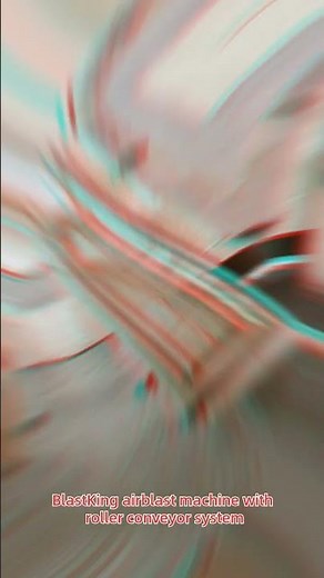 BlastKing Roller Conveyor Sand Blasting Machine with Airblast Technology – Working Video 🚀🌪️