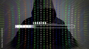 Hacking Concept with Loading Bar