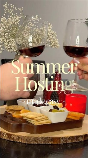 The Perfect Summer Hosting Setup 🌿 Wine, Snacks & Friends