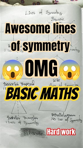 #maths#lines#mathematics#shorts#viral. Awesome lines of symmetry|| Basic maths