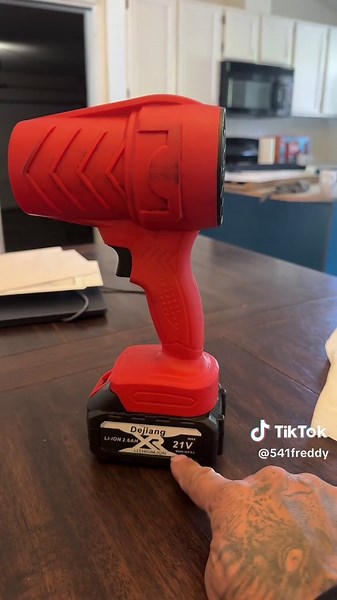 This is the blower and lithium battery that blew up charging causing the house fire. We bought two of the blowers, I was able to find the other one and show you what brand did it! The clean up is coming along, we’re just a few days away from normality.