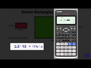 Ratio example using Casio CLASSWIZ calculator