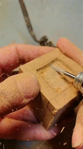 Wood Carving Handicraft Art Using Rotary Tools