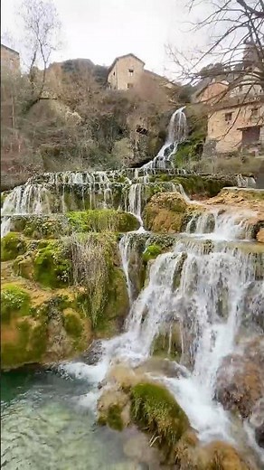 💦Orbaneja del Castillo 🏰 one of the most unique villages in all of Spain