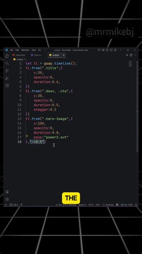 Create Stunning Hero Section Animations with GSAP