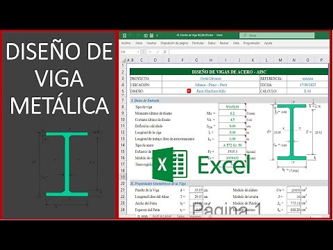 Diseño de Viga de Acero - Metálico según AISC (Plantilla excel profesional)