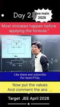 JEEMain 2026 🚀Most mistakes happen before applying the formula! Think first, solve smart