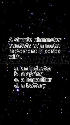 A simple ohmmeter consists of a meter movement In series with, Philippine Electrical Code | Philippine Electrical Code