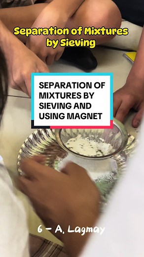 Replying to @Teacher Maryjane grade 5 and #grade6 #grade6science #experiment #experimentation #cruzitta🥀🔥 #letoctober2022❤️ #mamnica #cruzittateachernica #teachnica #askcruzitta #teacher #teachersoftiktok #science6 #fyp #sieving #usingmagnet #separation