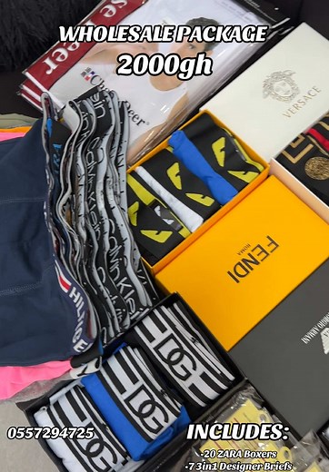 WHOLESALE PACKAGE •20 ZARA Boxers •7 3in1 designer briefs •10 Nike Socks •5 Chase Deer Singlet •10 Cotton Briefs 0557294725 PICK UP AVAILABLE AT DOME Shop location: UBER/BOLT/GOOGLE MAP- Kk boxer shop boxers in accra boxer shorts in ghana boxers picture boxers business in ghana boxer shorts in accra kk_boxershop boxers video ideas boxers and singlet wholesale shop in ghana boxers and singlet shop zara boxer in wholesale in accra zara boxer in ghana zara boxer pant zara boxers tudu wholesale zara