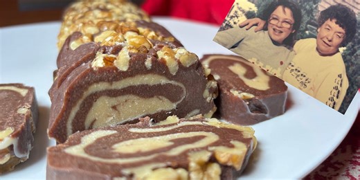 Chocolate Fudge Pinwheels With Nougat (Refined Sugar Free)