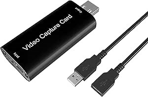 Capture Card for Streaming - 4K HDMI Video Capture Card,Cam Link Card Game Audio Capture Adapter,HDMI to USB 2.0 Record Capture Device for Streaming, Gaming,Live Broadcasting