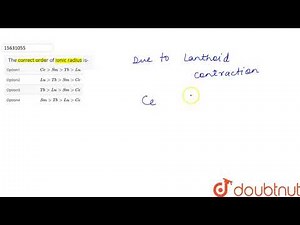 The correct order of ionic radius is-