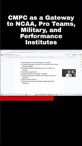 CMPC as a Gateway to NCAA, Pro Teams, Military, and Performance Institutes