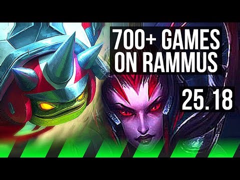 RAMMUS vs ELISE (JGL) | 700+ games | NA Challenger | 25.18