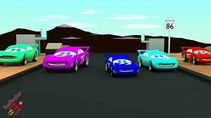 3D CARS Finger Family | Red Rocket Channel