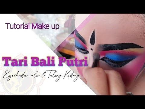 Tutorial Makeup Tari Bali putri - eyeshadow, alis dan Taling Kidang