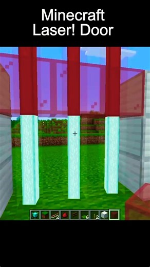 I made an awesome laser door in Minecraft! #minecraft #minecraftshorts #viral #shorts