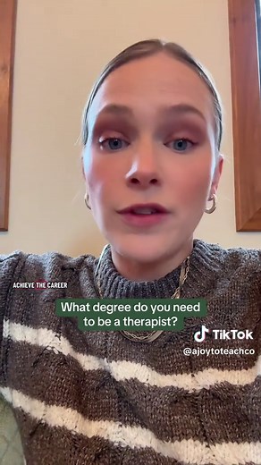 Master's Degree Required for Therapy Careers